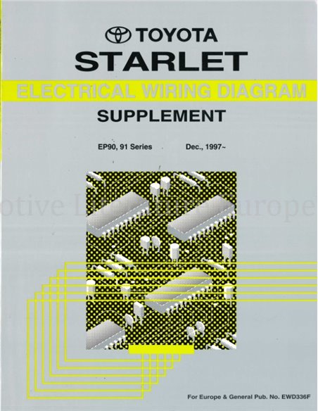 1997 TOYOTA STARLET ELECTRICAL WIRING DIAGRAM ENGLISH