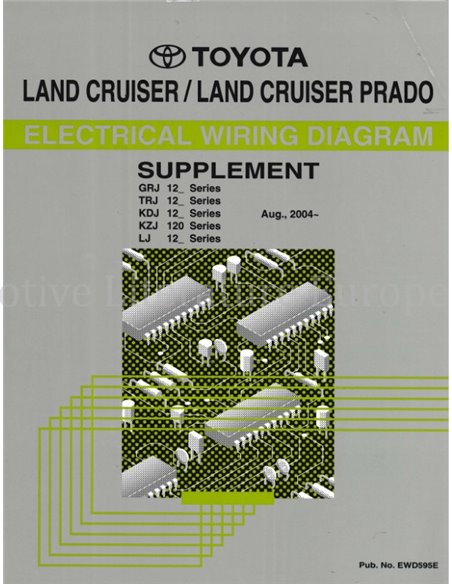 2004 TOYOTA LAND CRUISER PRADO ELECTRISCH SCHEMA WERKPLAATSHANDBOEK ENGELS