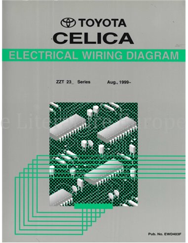 1999 TOYOTA CELICA ELECTRICAL WIRING DIAGRAM ENGLISH