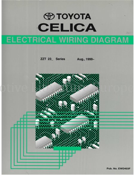 1999 TOYOTA CELICA ELECTRICAL WIRING DIAGRAM ENGLISH