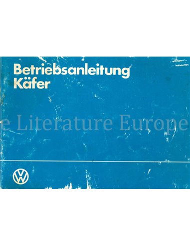 1984 VOLKSWAGEN BEETLE 1200 OWNERS MANUAL GERMAN