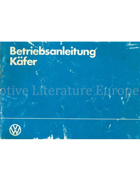 1984 VOLKSWAGEN KEVER 1200 INSTRUCTIEBOEK DUITS