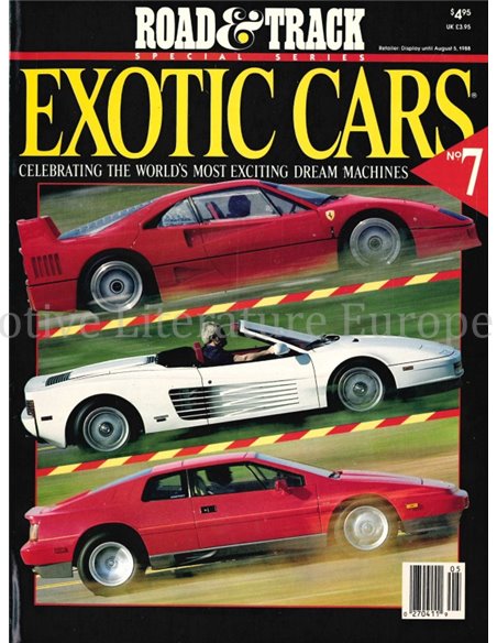 1988 ROAD AND TRACK SPECIAL SERIES EXOTIC CARS NR.7, MAGAZIN ENGLISCH