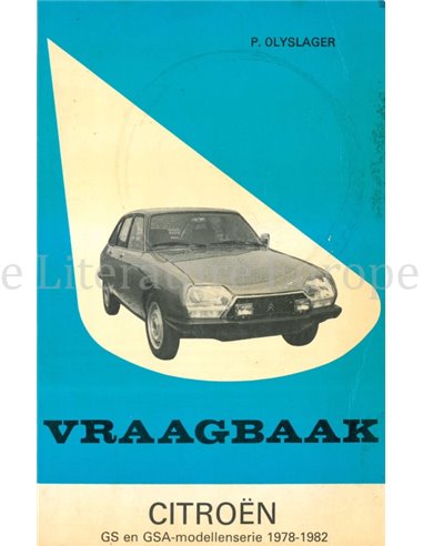 1978 - 1982 CITROËN GS | GSA REPARATURANLEITUNG NIEDERLÄNDISCH