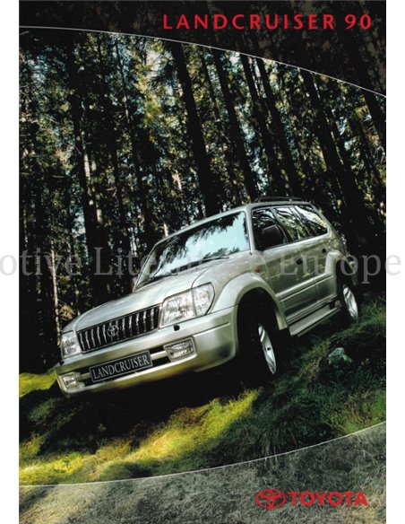 2002  TOYOTA LAND CRUISER 90 BROCHURE DUTCH