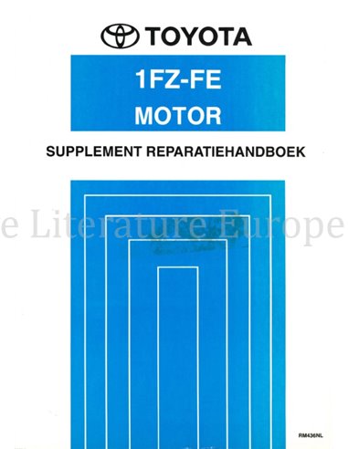 1995 TOYOTA LAND CRUISER 1FZ-FE MOTOR (SUPPLEMENT) WERKPLAATSHANDBOEK NEDERLANDS