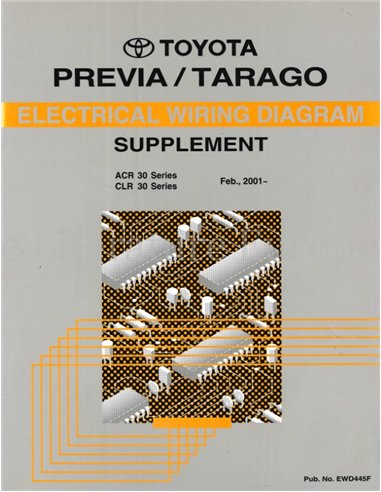 2001 TOYOTA PREVIA | TARAGO ELEKTRIK SCHALTPLAN (ZUSATZ) WERKSTATTHANDBUCH MULTI