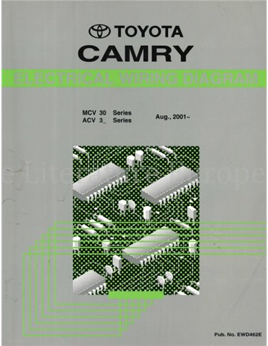 2001 TOYOTA CAMRY ELECTRICAL WIRING DIAGRAM ENGLISH