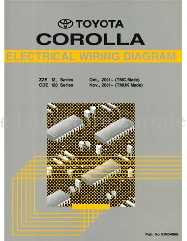 2001 TOYOTA COROLLA ELECTRICAL WIRING DIAGRAM ENGLISH