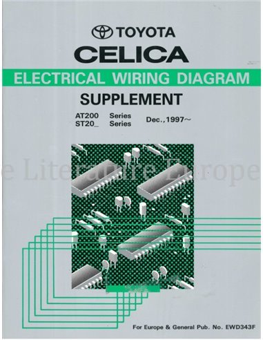 1998 TOYOTA CELICA ELECTRICAL WIRING DIAGRAM ENGLISH