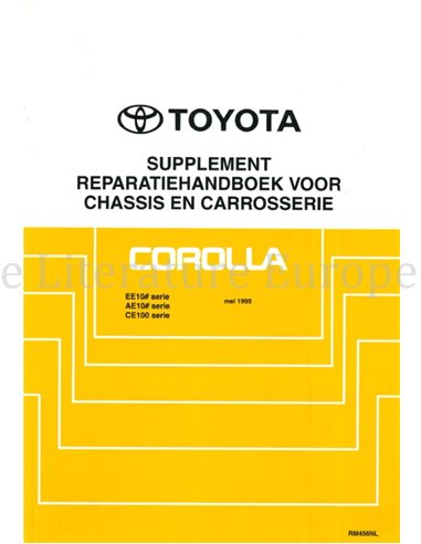 1995 TOYOTA COROLLA FAHRWERK & KAROSSERIE WERKSTATTHANDBUCH NIEDERLÄNDISCH