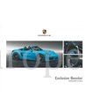 2015 PORSCHE EXCLUSIVE BOXSTER HARDCOVER BROCHURE DUITS