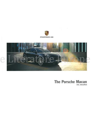 2018 PORSCHE MACAN HARDCOVER PROSPEKT ENGLISCH