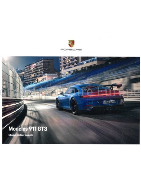 2022 PORSCHE 911 GT3 BROCHURE FRANS