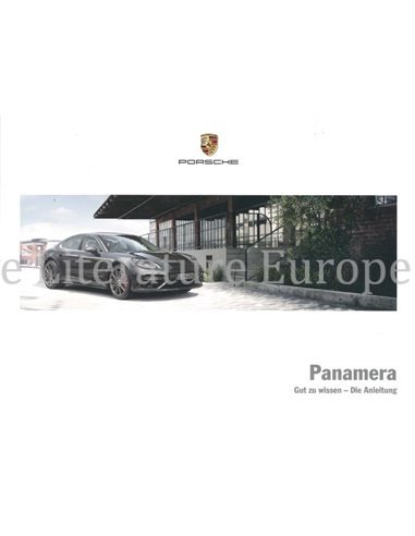 2018 PORSCHE PANAMERA | SPORT TURISMO OWNERS MANUAL GERMAN