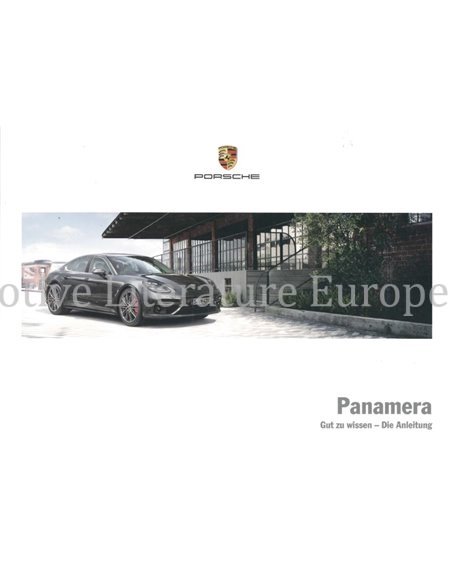 2018 PORSCHE PANAMERA | SPORT TURISMO BETRIEBSANLEITUNG DEUTSCH