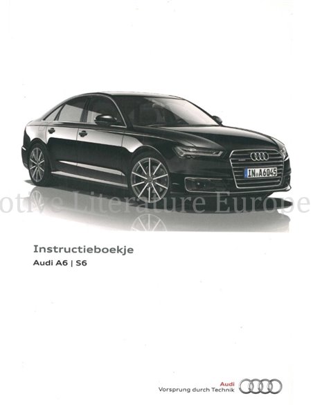 2015 AUDI A6 | S6 INSTRUCTIEBOEKJE NEDERLANDS