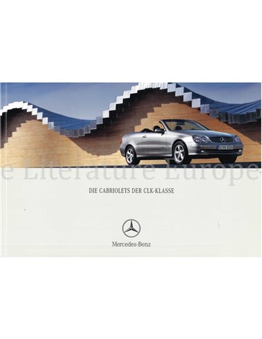 2003 MERCEDES BENZ CLK CONVERTIBLE BROCHURE GERMAN