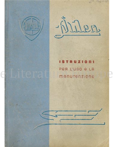 1946 LANCIA ARDEA INSTRUCTIEBOEKJE ITALIAANS