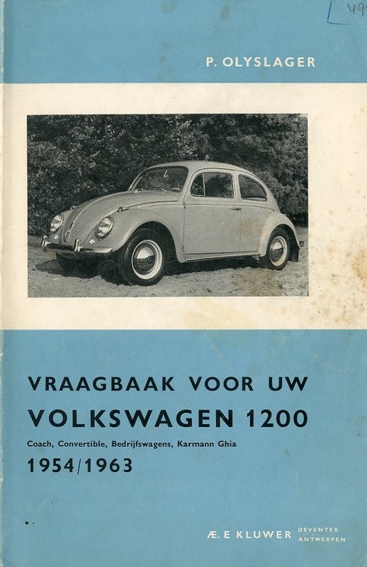 1953 1963 Volkswagen 1200 Workshop Manual Dutch