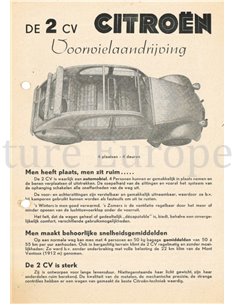 CITROEN 2CV / 2 CV IMP Brochure: 1951,1952,1953,..