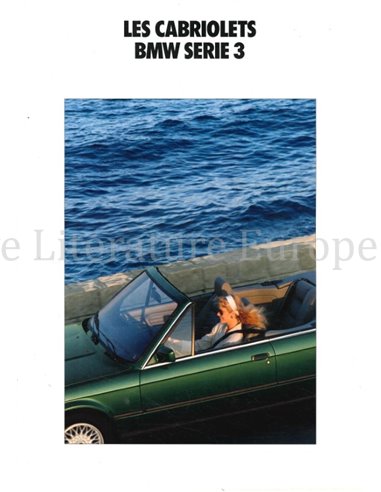 1992 BMW 3 SERIE CABRIOLET BROCHURE FRANS