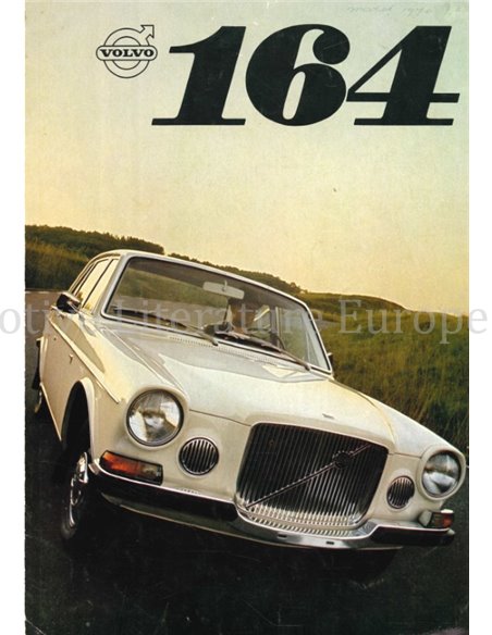 1968 VOLVO 164 BROCHURE NEDERLANDS