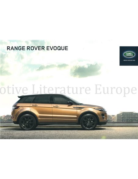 2013 RANGE ROVER EVOQUE BROCHURE NEDERLANDS