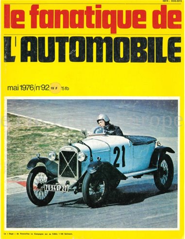 1976 L'ALBUM DU FANATIQUE DE L'AUTOMOBILE MAGAZINE 92 FRENCH