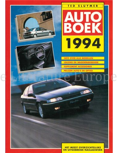 1994 AUTOBOEK JAHRBUCH NIEDERLÄNDISCH