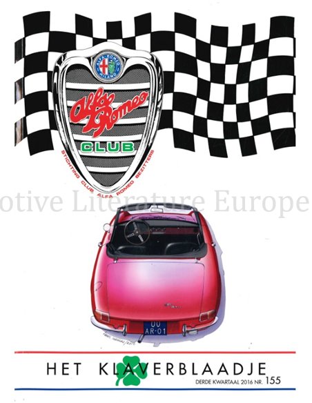 2016 ALFA ROMEO CLUB HET KLAVERBLAADJE 155 NIEDERLANDISCH