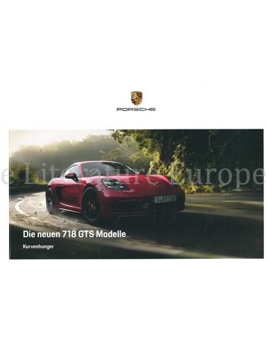 2018 PORSCHE 718 CAYMAN | BOXSTER HARDCOVER PROSPEKT DEUTSCH