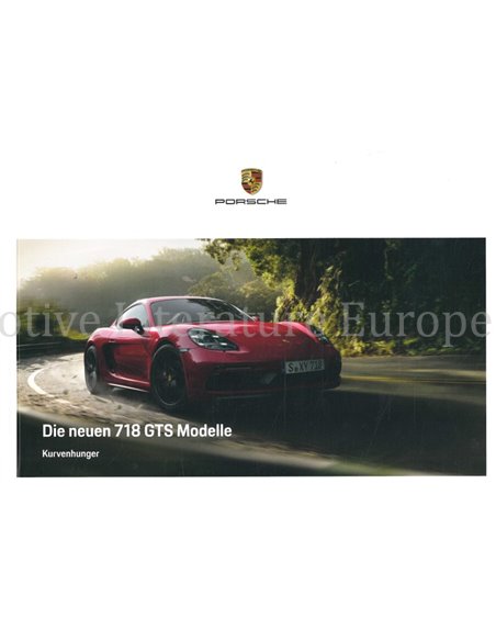 2018 PORSCHE 718 CAYMAN | BOXSTER HARDCOVER PROSPEKT DEUTSCH