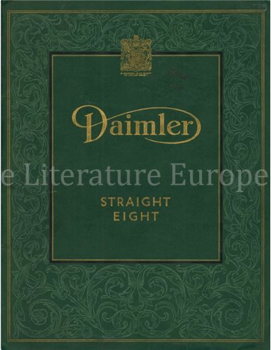 1939 DAIMLER STRAIGHT EIGHT BROCHURE ENGLISH