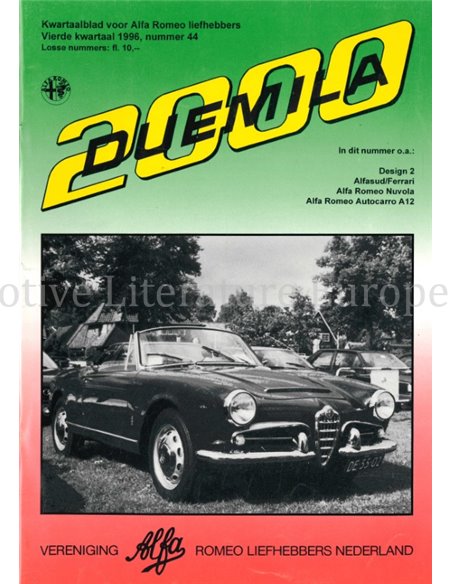 1996 ALFA ROMEO CLUB DUEMILA MAGAZINE 44 NEDERLANDS