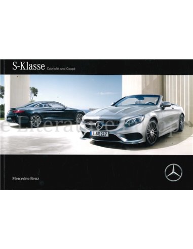 2016 MERCEDES BENZ S-CLASS BROCHURE GERMAN