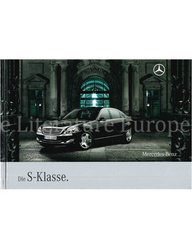 2008 MERCEDES BENZ S CLASS HARDBACK BROCHURE GERMAN