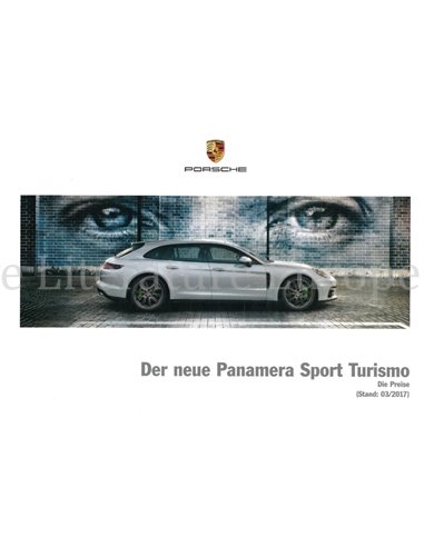 2018 PORSCHE PANAMERA SPORT TURISMO PRIJSLIJST DUITS