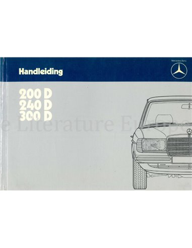 1984 MERCEDES BENZ E KLASSE BETRIEBSANLEITUNG NIEDERLÄNDISCH