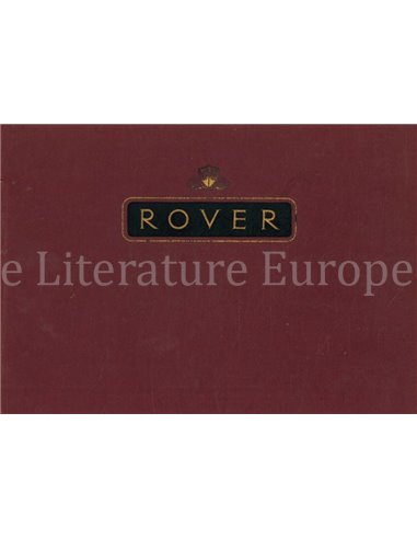 1952 ROVER 75 BROCHURE ENGLISH