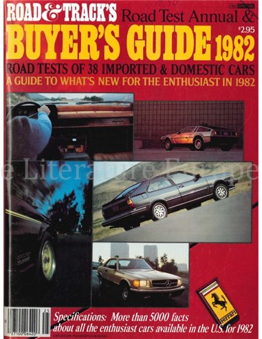 1982 ROAD AND TRACK, ROAD TEST ANNUAL & BUYER'S GUIDE MAGAZINE ENGELS