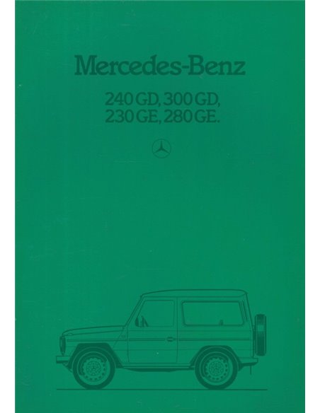 1983 MERCEDES BENZ G KLASSE PROSPEKT NIEDERLÄNDISCH