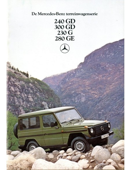 1981 MERCEDES BENZ G KLASSE BROCHURE NEDERLANDS