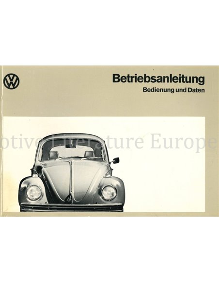 1973 VOLKSWAGEN KÄFER BETRIEBSANLEITUNG DEUTSCH