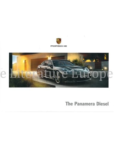 2016 PORSCHE PANAMERA DIESEL HARDCOVER PROSPEKT ENGLISCH