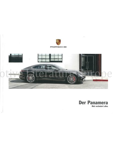 2018 PORSCHE PANAMERA HARDCOVER BROCHURE DUITS