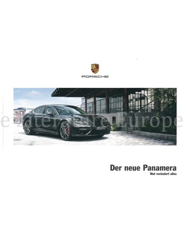 2017 PORSCHE PANAMERA HARDCOVER PROSPEKT DEUTSCH