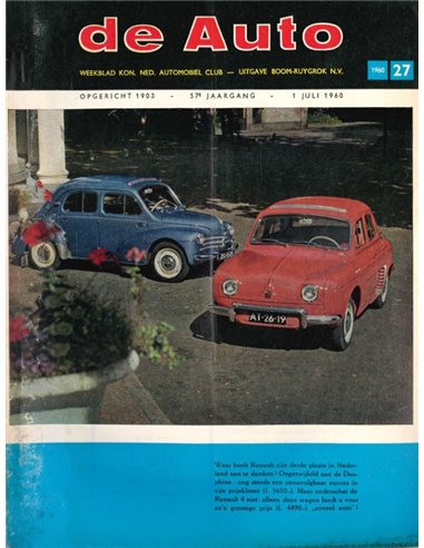 1960 DE AUTO MAGAZINE 27 NIEDERLÄNDISCH