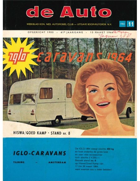 1961 DE AUTO MAGAZINE 11 NEDERLANDS