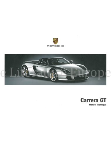 2005 PORSCHE CARRERA GT INSTRUCTIEBOEKJE FRANS